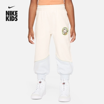 Nike Nike Official Girl Child Plus Pants Winter New Sports Pants Baby Knit Tapered FZ1897