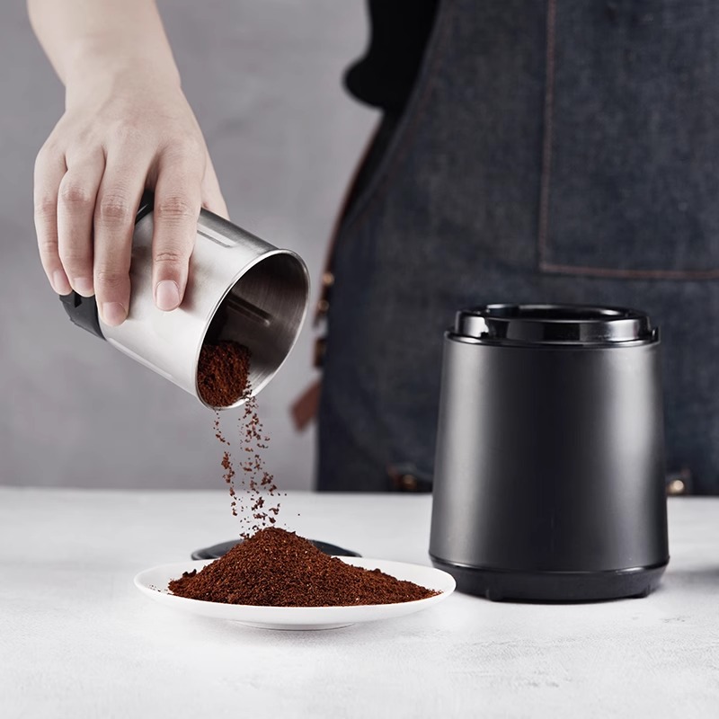 Hero磨豆机电动咖啡豆研磨机家用小型粉碎机不锈钢咖啡机磨粉机-图1