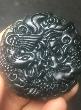 橄榄陨石墨玉挂件吊坠佩厂家直销