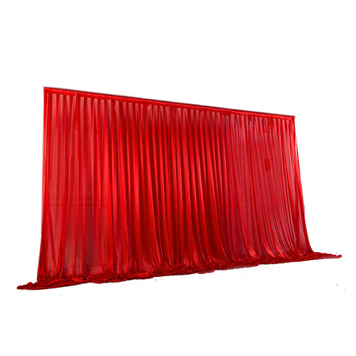 婚礼背景墙布幔舞台幕布婚庆纱幔装饰场景布置结婚庆典装饰墙围布 - 图3