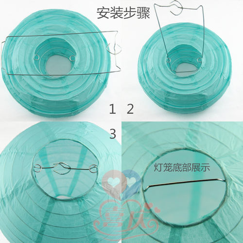 婚礼灯笼挂饰手工diy折叠灯罩春节中秋元宵节装饰日式彩色纸灯笼 - 图1