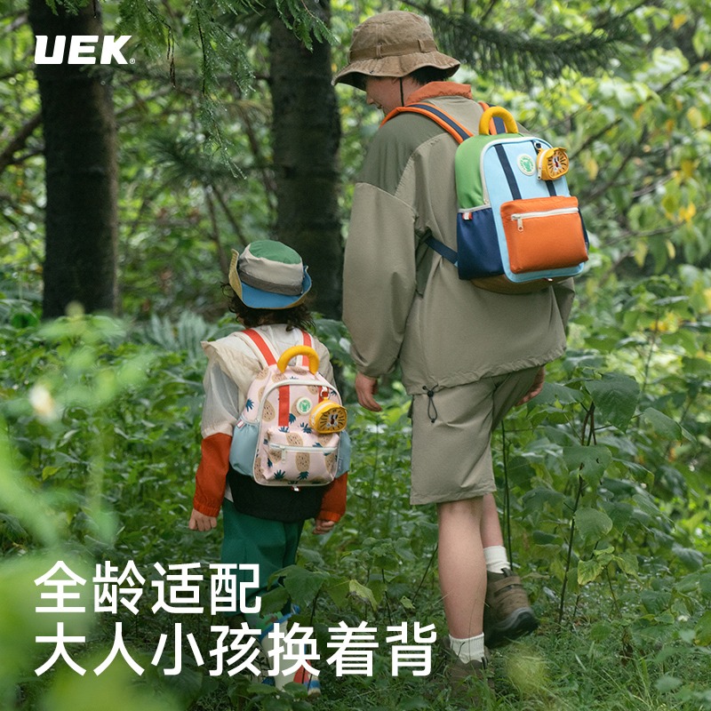 UEK幼儿园书包男童儿童书包女小学生一年级2024新款出游双肩背包 - 图0