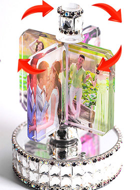 高档创意水晶照片定制生日礼品