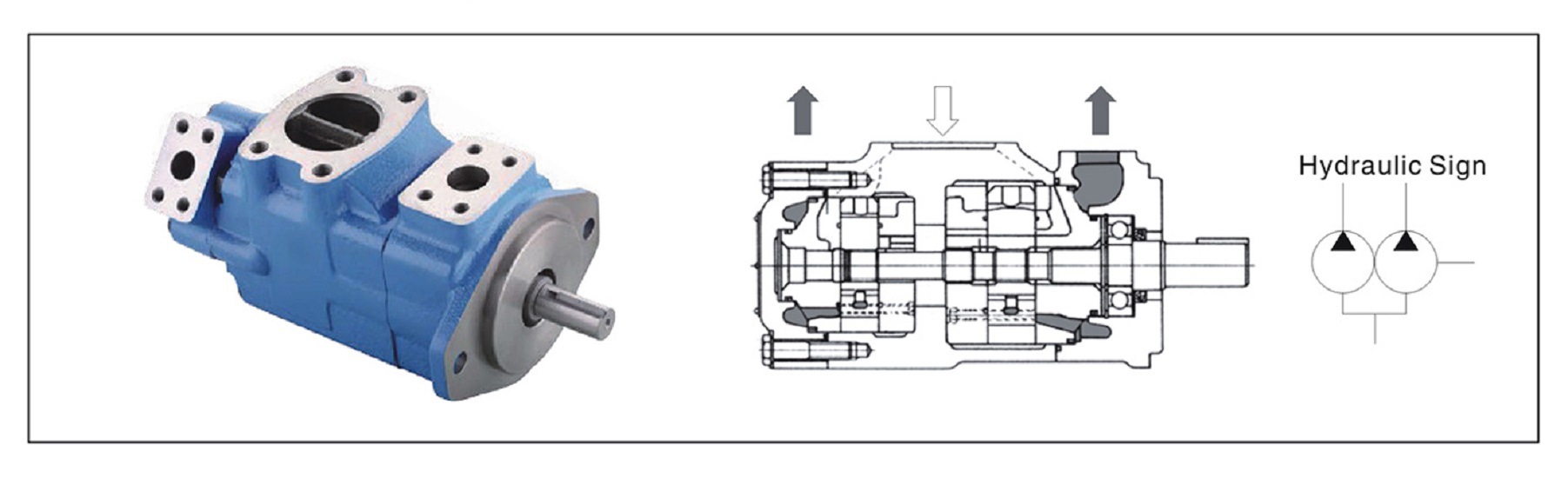 台湾HONGYI叶片泵3525VQ35A25-1AB20R AA AC AD - 图0