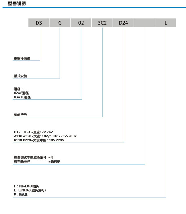 台湾VILLEFORT电磁阀DSG-03-2B2-DL-R220 D24  DSG-03-2B2B/2B2L - 图2