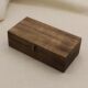Chinese RMB collection box, coin storage box, retro Paulownia rectangular wooden box, flip-top hundred-yuan box