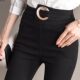 Belly control plus size fat girl black outer leggings