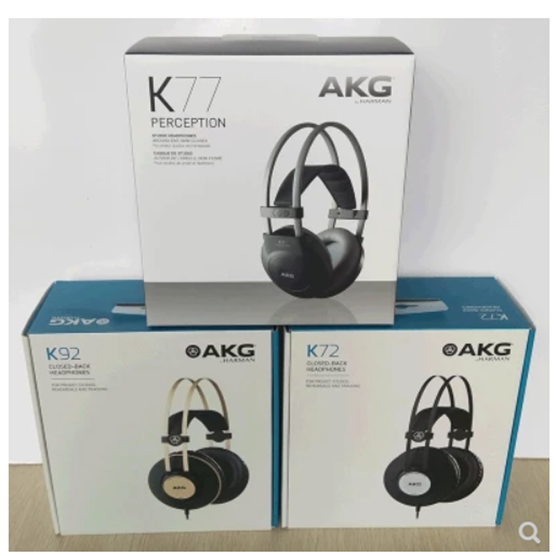 AKG/爱科技 k72/K92/k52头戴式全封闭专业录音师监听HIFI耳机正品-图3