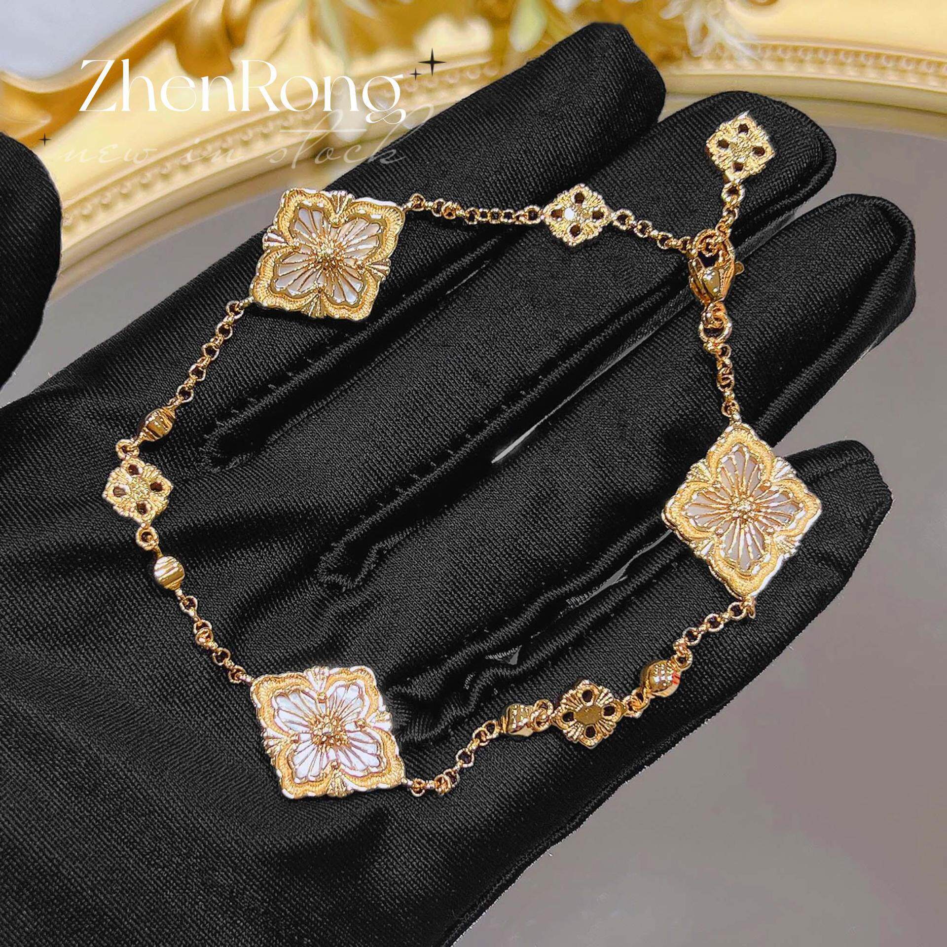 Palace style Fritillaria set four-leaf clover three colors