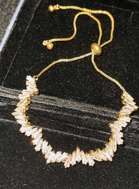 波光粼粼可抽拉不规则项链手链女