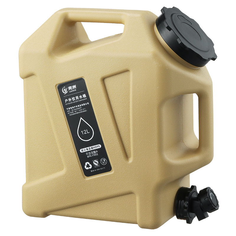 水桶纯净空桶带提手户外pe露营家用饮水桶储水带水龙头车载自驾游 - 图3