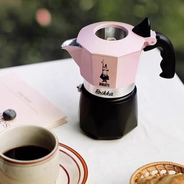 Bialetti比乐蒂粉色双阀摩卡壶意式咖啡壶煮家用手冲咖啡机送礼,淘宝优惠券,粉丝福利购,淘宝优惠卷