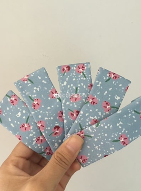 unique crafts奶茶原创设计自制甜美可爱蓝色之恋蝴蝶结发夹