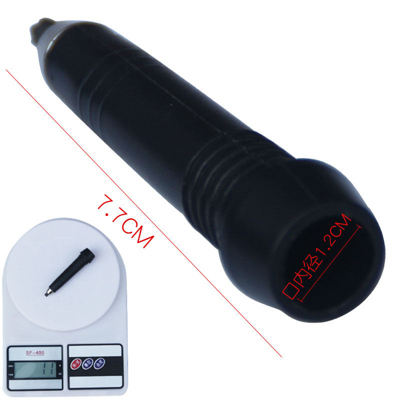 钨钢杖尖 手杖拐棍耐磨钨钛锰合金杖头 带尼龙套钨钢头登山杖配件