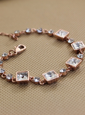 水晶镶钻饰品手环