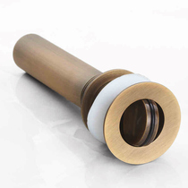 Full copper imitation ancient sewer bouncer bounce flap with spillway bore underwater retro carved surface basin underwater washbasin fitted piece