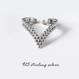 Ретро безразмерное дизайнерское кольцо, серебро 925 пробы