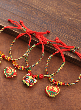 端午节五彩绳手链民族风