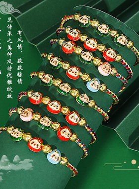 端午节五彩绳手链五色线编织