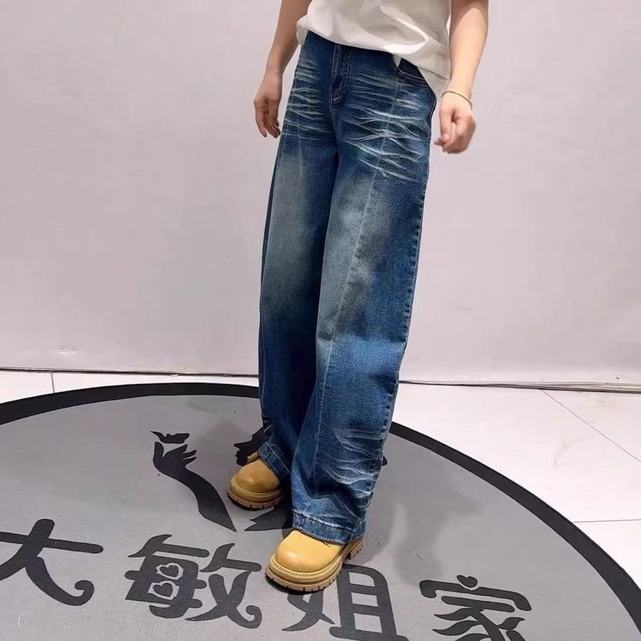 豪雅依绣9907春季新款欧货牛仔裤加大码女装胖妹妹百搭显瘦弯刀裤,淘宝优惠券,粉丝福利购,淘宝优惠卷