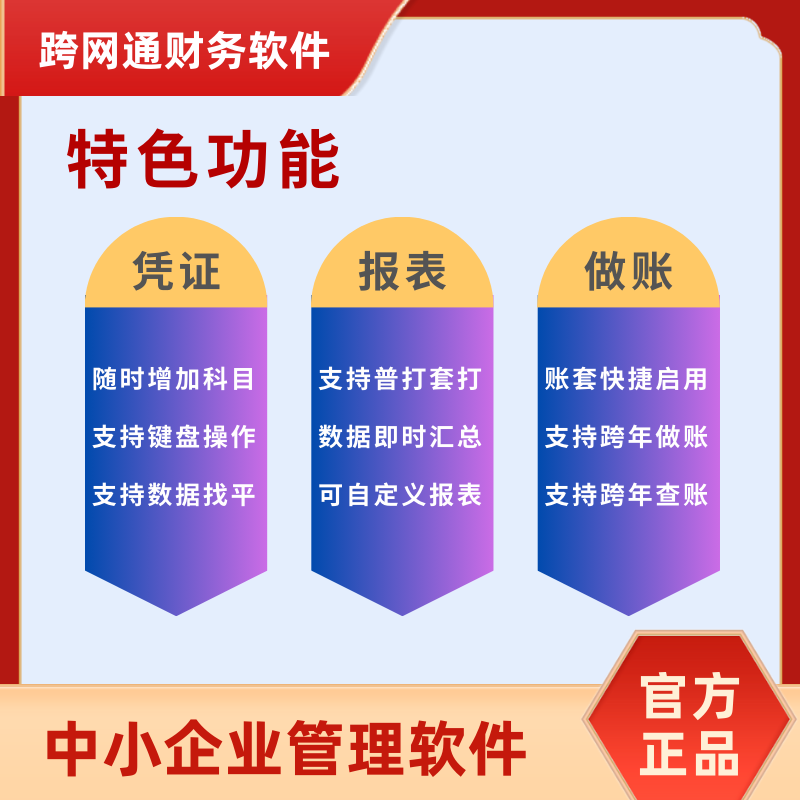 跨网通软件财务软件企业单机版出纳会计代理记账中小企业做账软件 - 图1