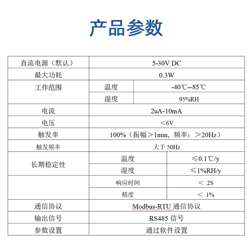 震动传感器高压灵敏数字自动化防盗振动报警RS485工业一体变送器