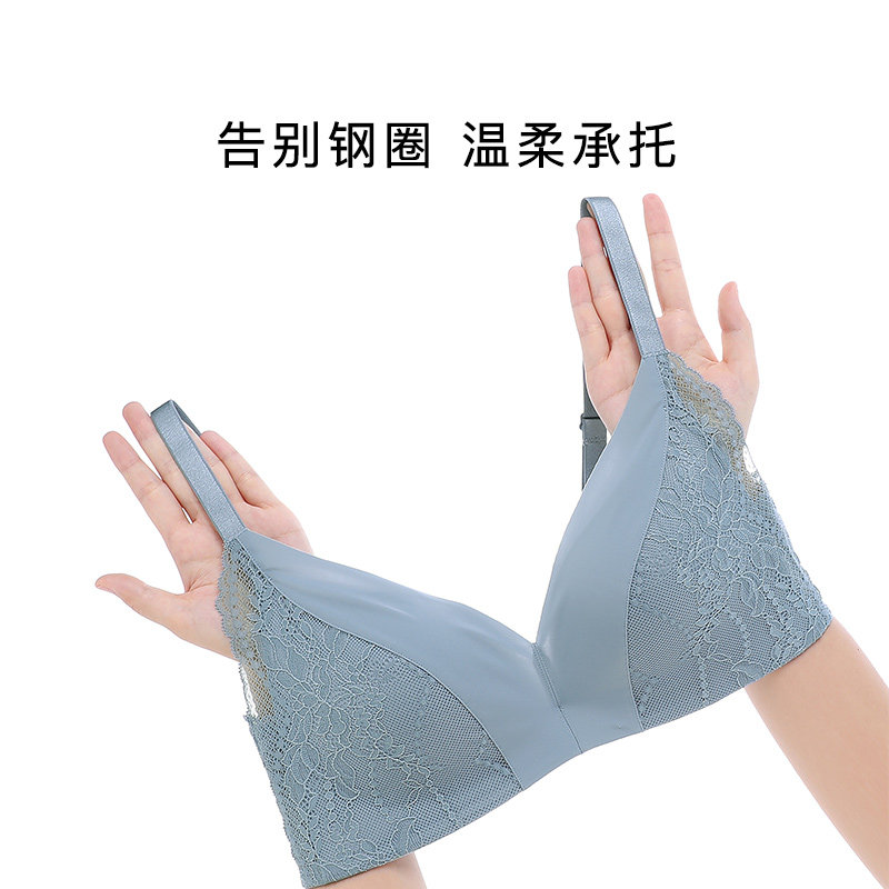 茜施尔女法式三角杯小胸上托胸罩 茜施尔文胸