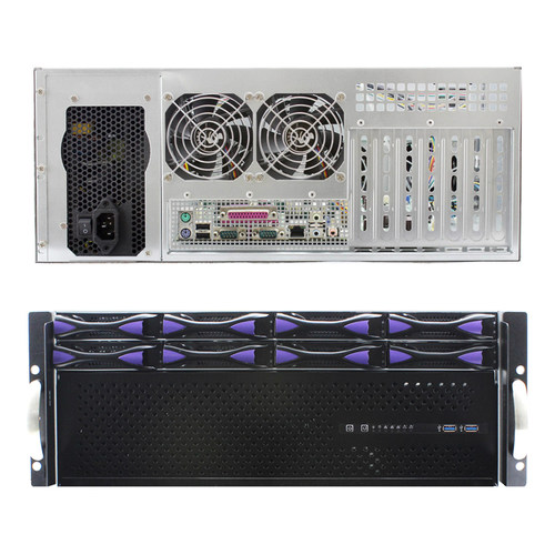 服务器存储NAS机箱 412H40 4U12盘位机架式 深度40cm 支持Eatx板 - 图0