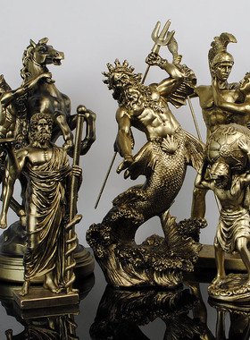 古希腊神话复古人物雕塑摆件树脂工艺品装饰品客厅书房酒柜小摆设