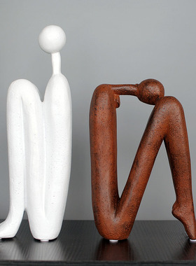 树脂北欧办公室样板间抽象人物