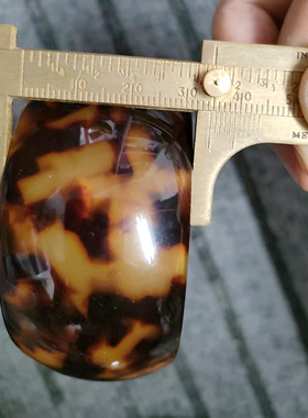 超宽开口35mm镯子甲壳花色手镯