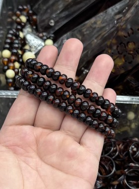 瑁色仿龟甲壳算盘珠转运手链女款