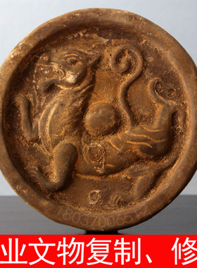 仿古风摆件秦砖汉瓦素材艺术品