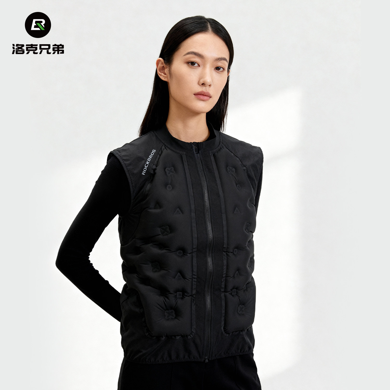 洛克兄弟空气保暖马甲充气蓄热背心外套户外摩托车骑行服冬季防风,淘宝优惠券,粉丝福利购,淘宝优惠卷