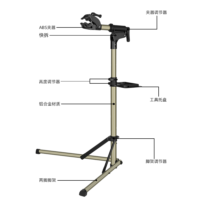 洛克兄弟自行车调车架公路山地车维修架伸缩修车台挂架展示停车架 - 图2