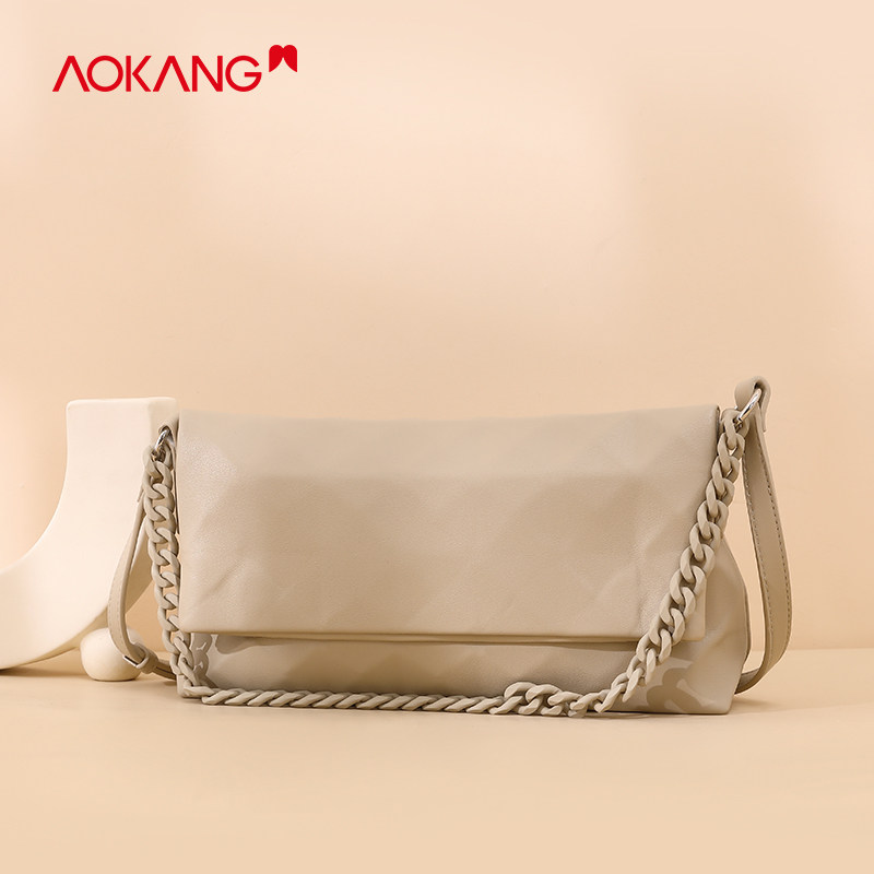 奥康新款休闲质感女士流行单肩包 奥康女鞋女士包袋