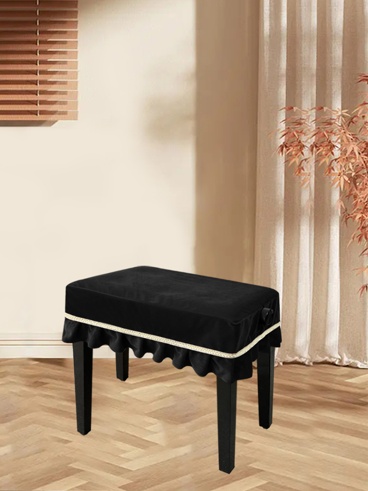 钢琴罩钢琴凳罩意大利加厚丝绒钢琴套罩珠江Kawai雅马哈钢琴包邮-图2