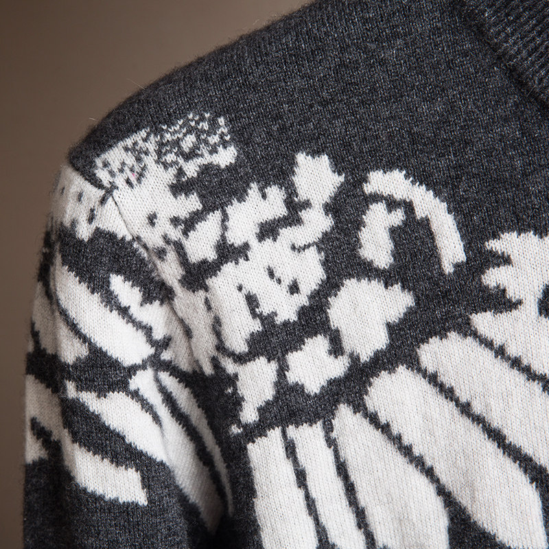 2025秋冬天使翼图100纯山羊绒衫男青年圆领套头加厚百搭高端毛衣,淘宝优惠券,粉丝福利购,淘宝优惠卷