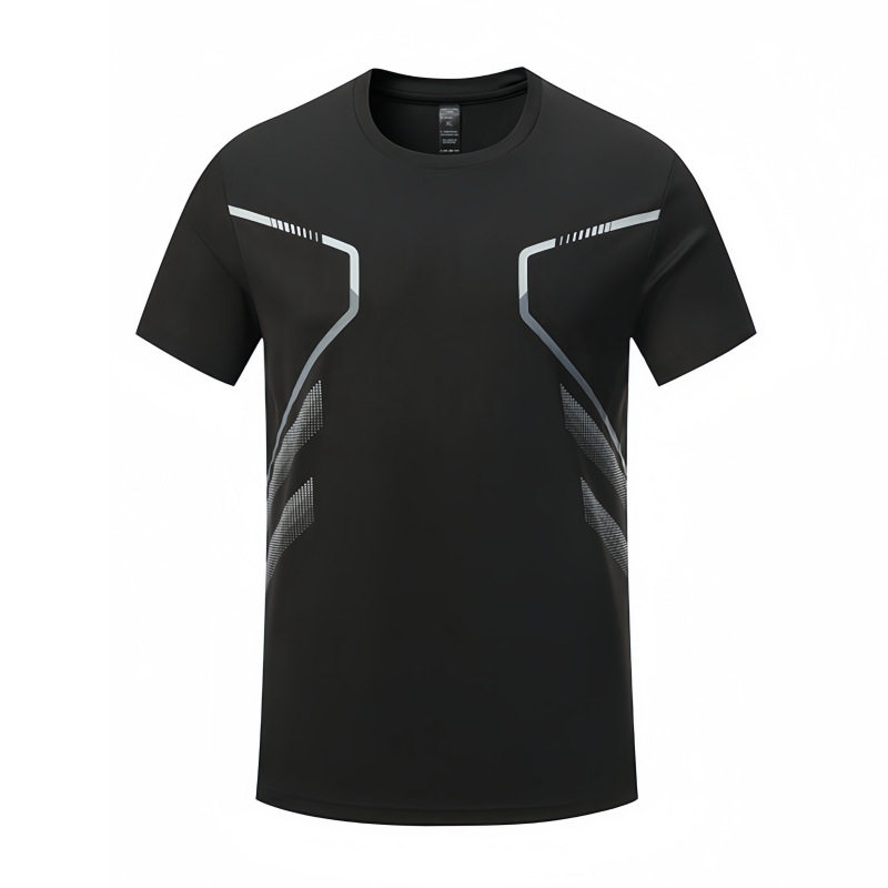 男透气冰丝短袖跑步套装t恤运动服训练服健身衣速干衣夏足球装备