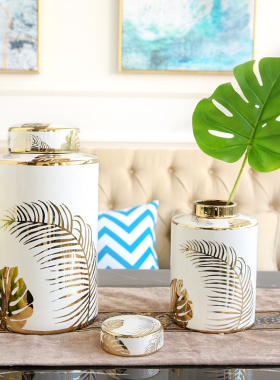 欧式风收纳陶瓷玄关电视柜装饰品