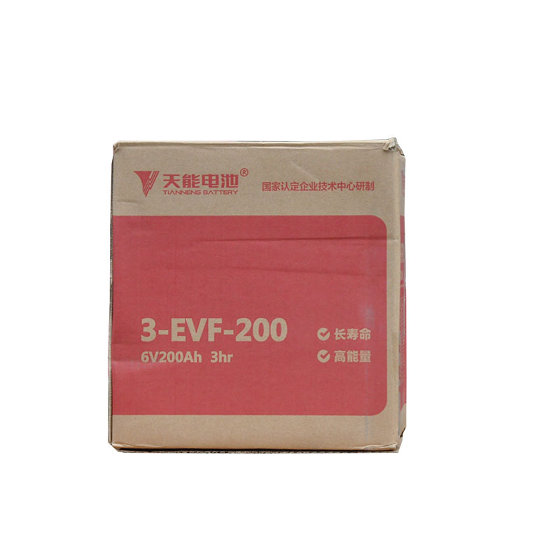 天能3-EVF-200/220 6V200AH时风电动汽车 扫地车 巡逻观光车电池 - 图0