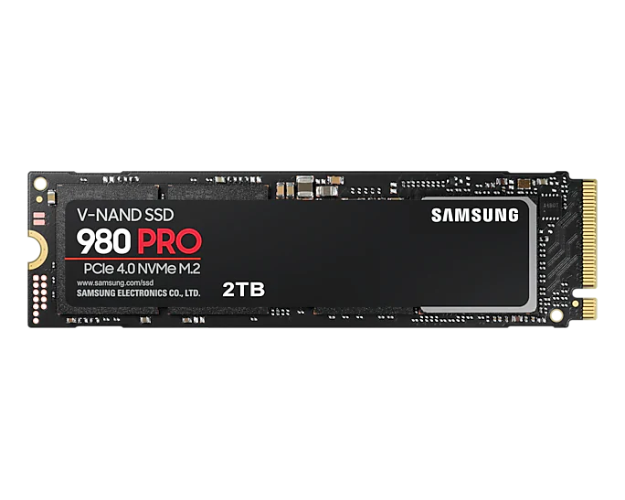 三星980pro固态硬盘2t笔记本台式机电脑pcie4.0 m2固态2tb黑盘ps5 - 图0