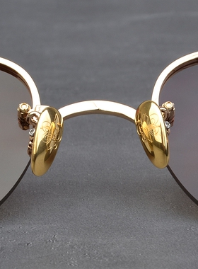 小众百搭纯钛时尚飞行员太阳镜男款潮洋气个性复古墨镜女瘦脸开车