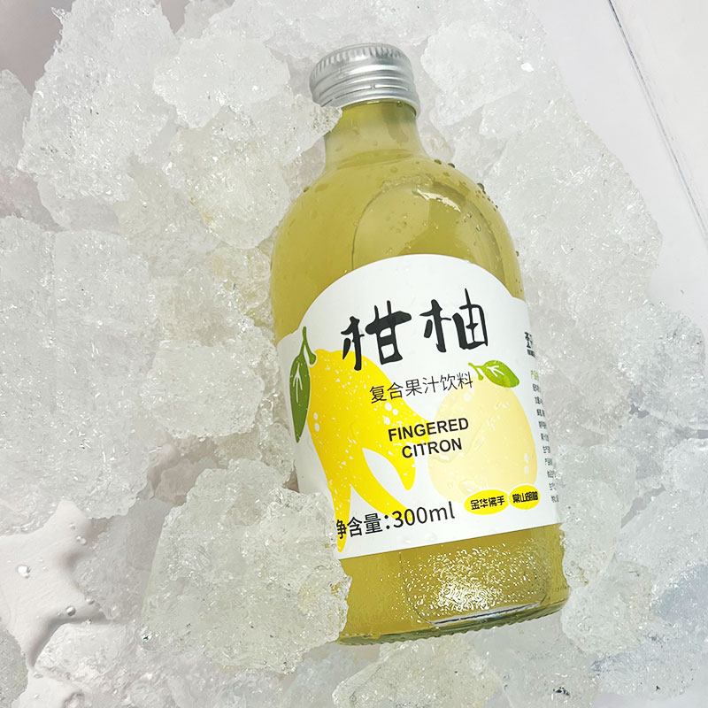 壹仟果茗柑柚汁饮料300ml*12 胡柚佛手双柚汁0脂果汁饮品整箱商用 - 图1