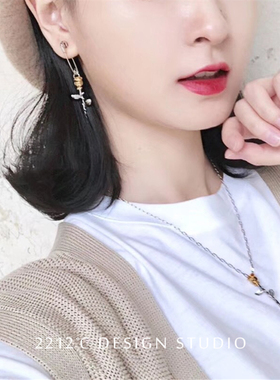 小众个性玫瑰S925镀金银饰