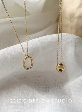 欧美叠加项链不规则ins银饰