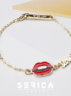 独家红唇百搭礼物手环