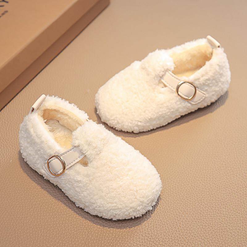 女童毛毛鞋2026新款秋冬加绒外穿小女孩棉鞋子女宝博肯豆豆公主鞋,淘宝优惠券,粉丝福利购,淘宝优惠卷