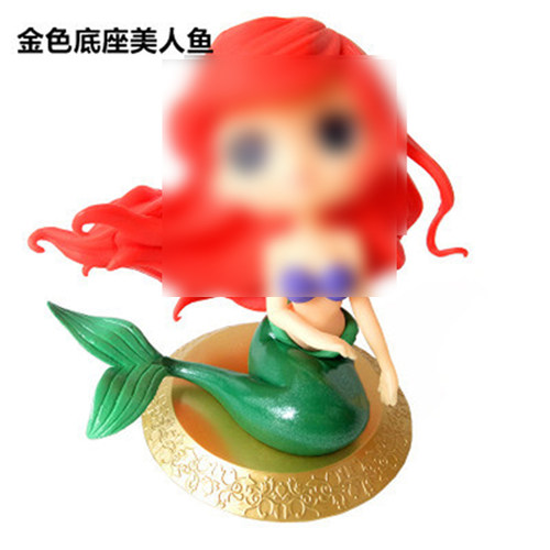 美人鱼蛋糕装饰摆件公主女海洋主题沙滩贝壳海星模具鱼尾插件配件 - 图1