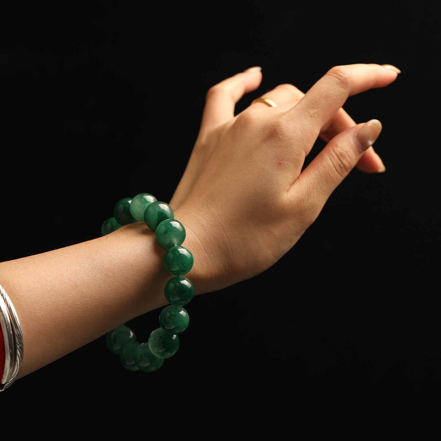 陈万福珠宝天然非洲翠A货枣珠串果绿冰飘花糯种满色DIY款圆珠手串,淘宝优惠券,粉丝福利购,淘宝优惠卷